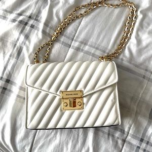 Michael Kors Rose medium quilted shoulder bag